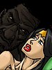 Darkbull scowled and bitch smacked her face - Farm girl by Illustrated interracial