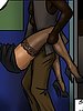 Sucking the blood from her wounds - Lust for the librarian by Illustrated interracial