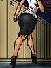 Placing his palms under Jessica's soft white ass cheeks, he thrusts deeper into her slick channel - Lust for the librarian by Illustrated interracial 2016